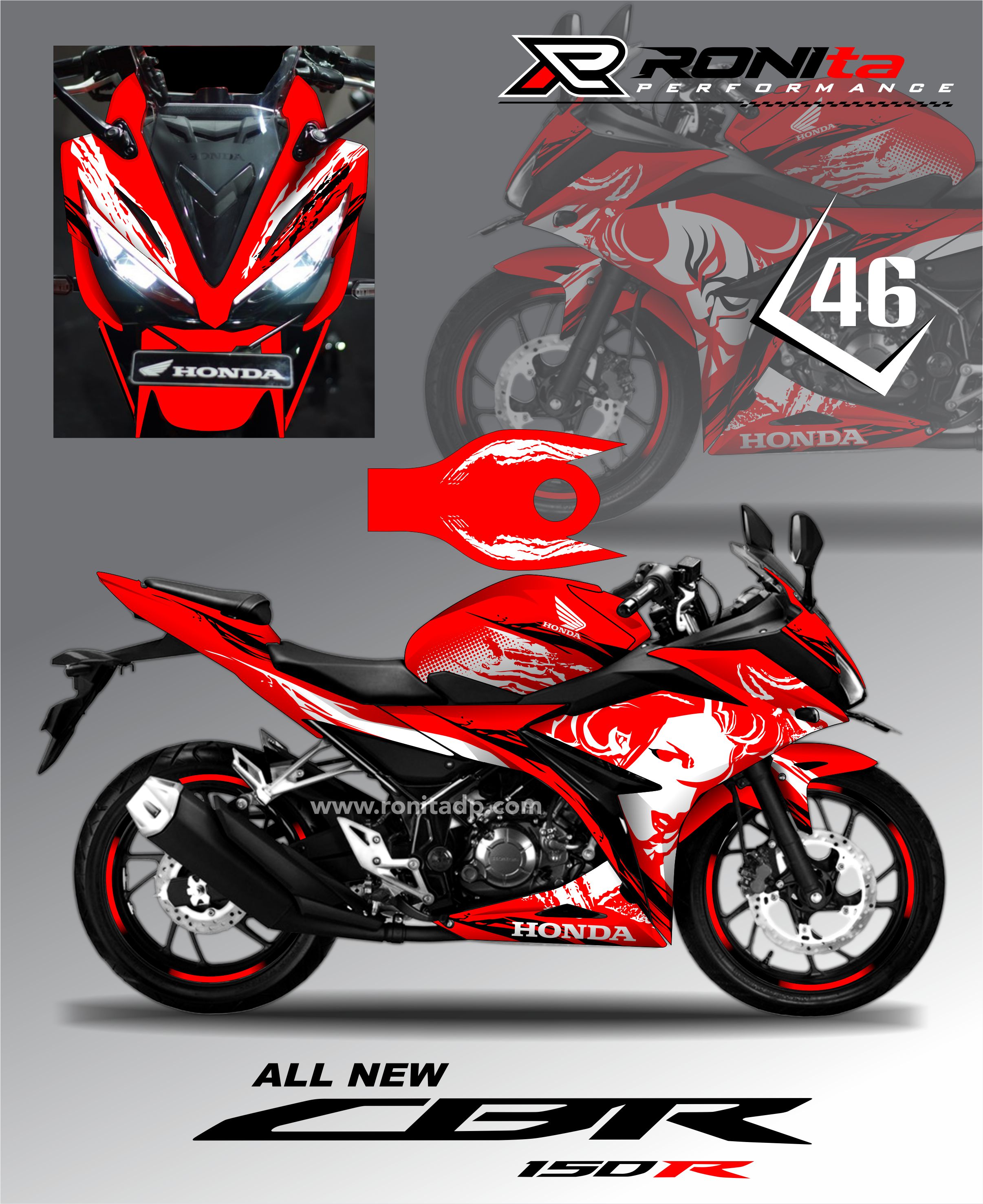 Decal Fullbody Honda All New Cbr R