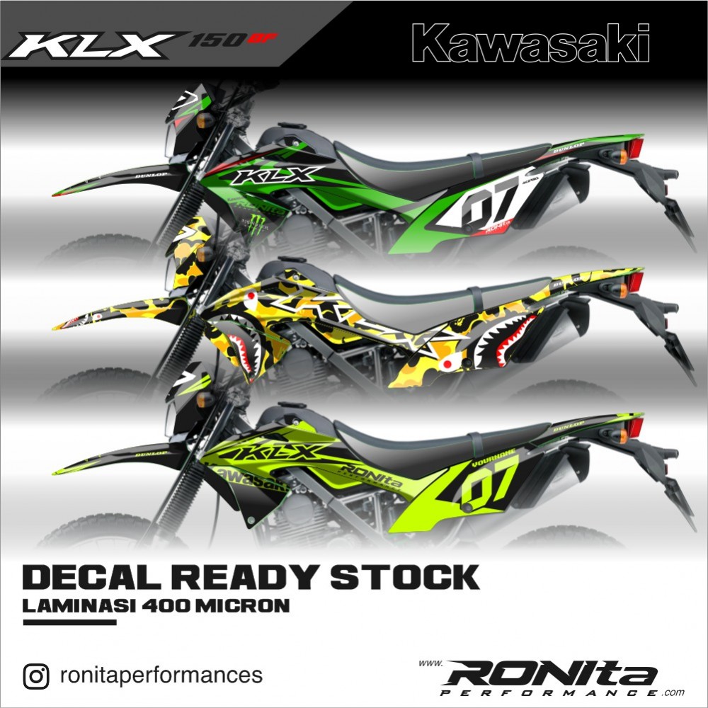 Decal 400 Micron Kawasaki KLX 150 BF