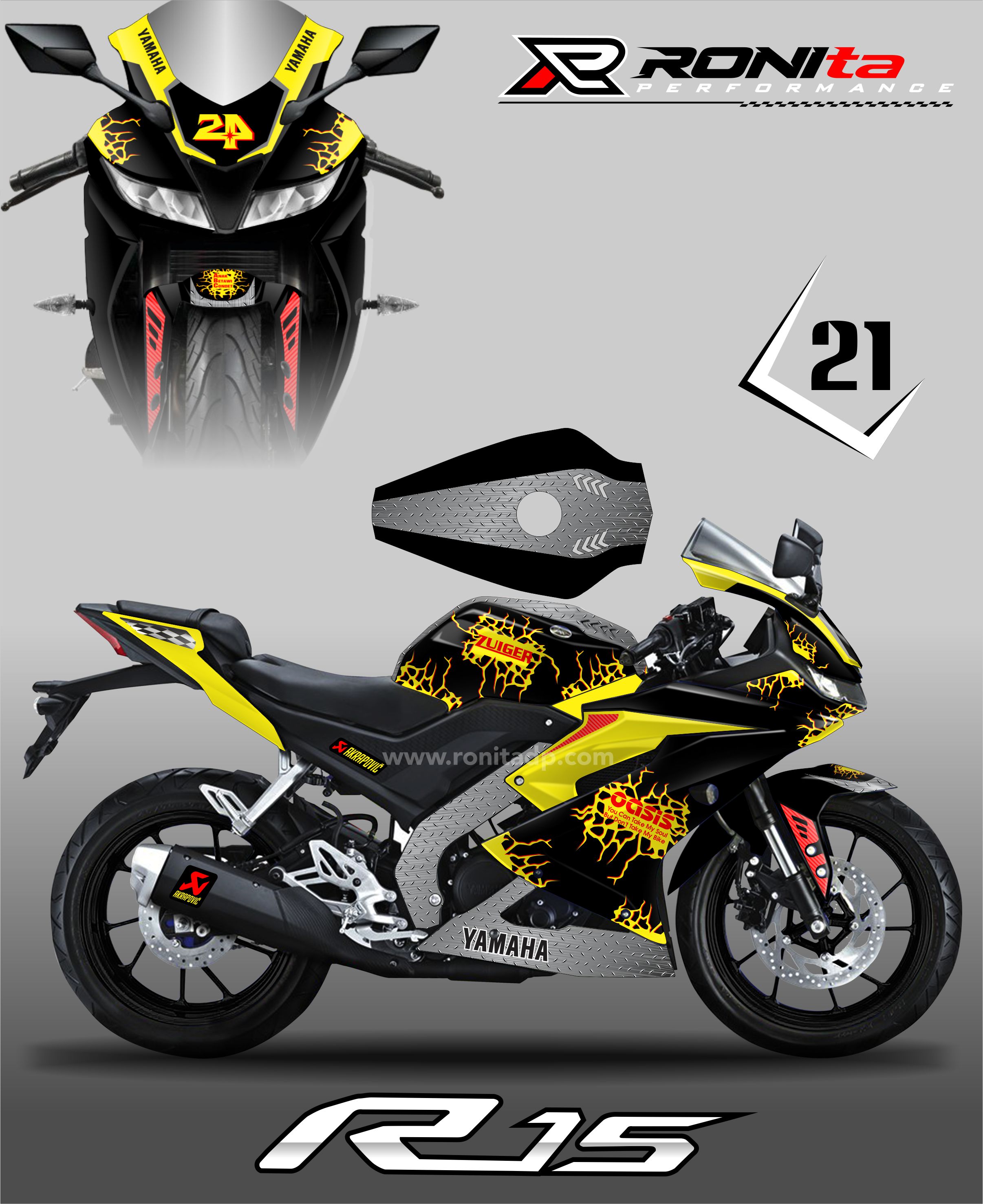 Emblem R 15 Decal Fullbody